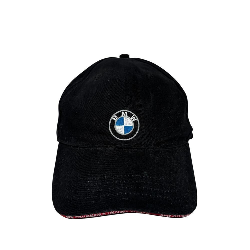 BMW Baseball Cap Mens One Size Black Adjustable 100% Cotton Embroidered Logo